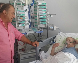 Fatih Terim lsemi hastas Emreyi ziyaret etti