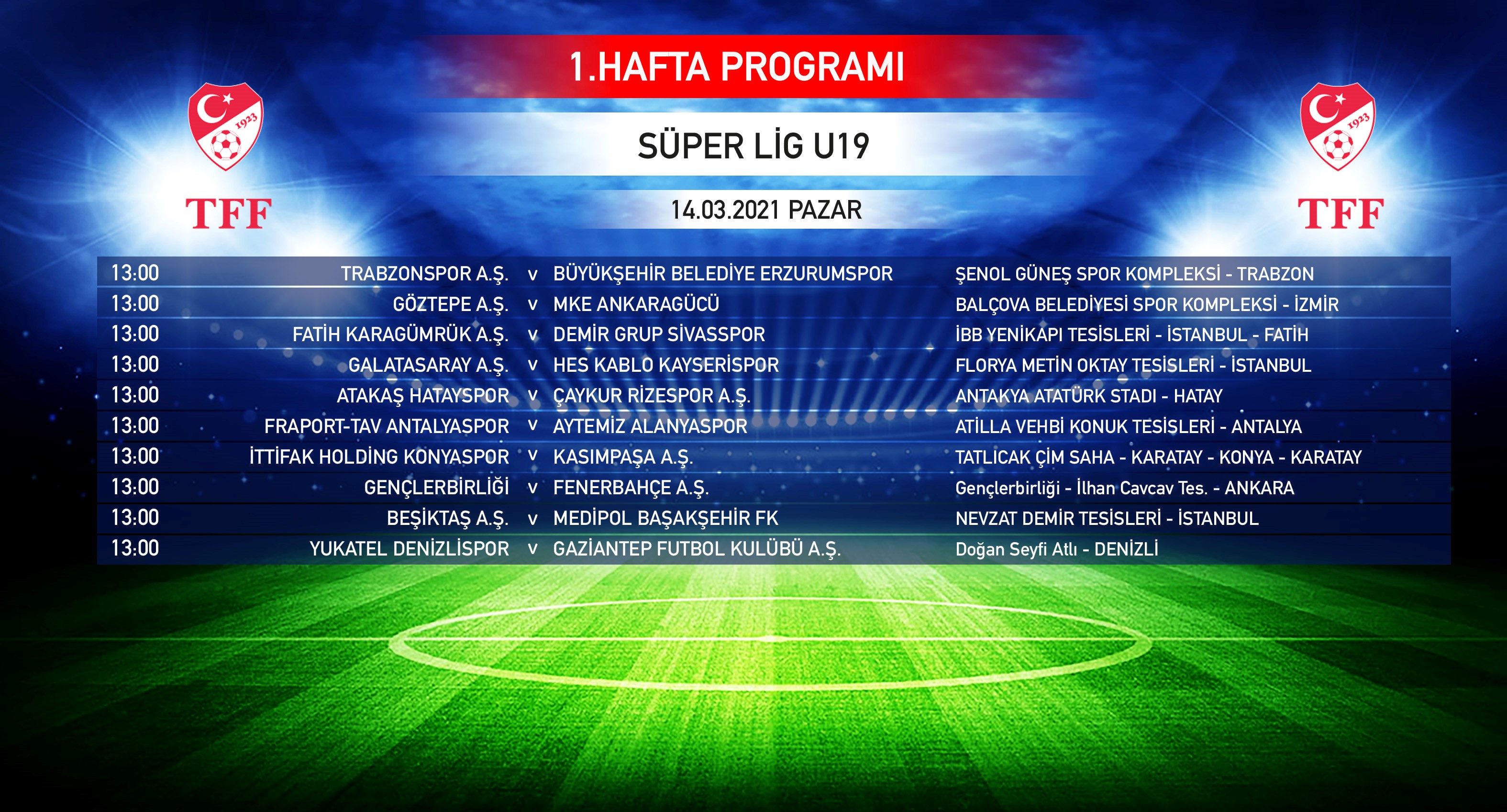 Beşiktaş - Gaziantep FK  U19 Gelişim Ligi 13. Hafta 