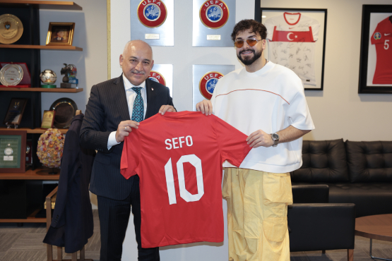 Rap sanats Sefo'dan TFF Bakan Mehmet Bykeki'ye Ziyaret
