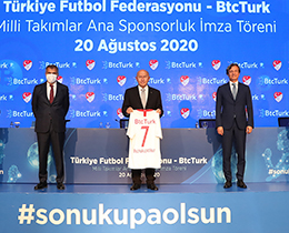 TFF ile BtcTurk arasnda ana sponsorluk szlemesi imzaland