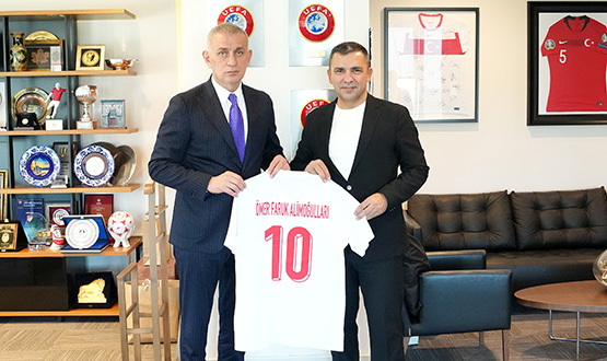 mer Faruk Alimoullar'ndan TFF Bakan Hacosmanolu'na Ziyaret