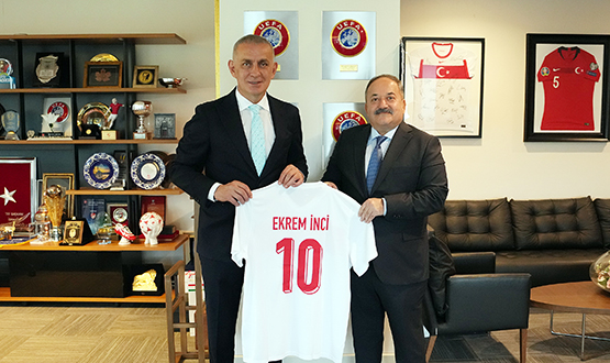 Ekrem nci'den TFF Bakan Hacosmanolu'na Ziyaret