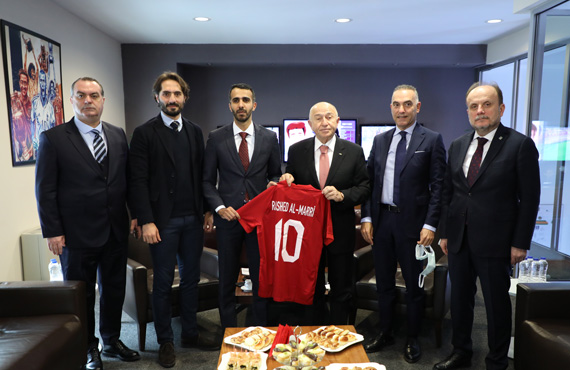 zdemir'den Digiturk Spordan Sorumlu Grup Bakan Rashed Al-Marri'ye ziyaret