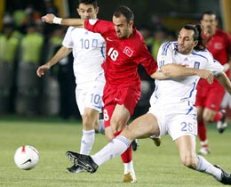 A Nationals lost against Greece: 0-1