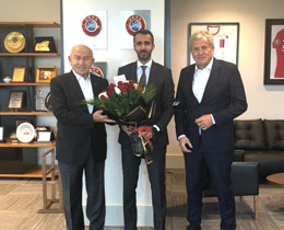 Rashed Al-Marri’den Başkan Özdemir’e ziyaret