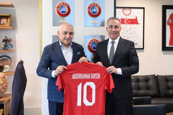 Abdurrahman Dursun, TFF Başkanı Mehmet Büyükekşi'yi Ziyaret Etti