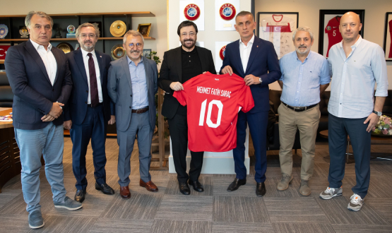 Kasmpaa Bakan Mehmet Fatih Sara'tan TFF Bakan Hacosmanolu'na Ziyaret