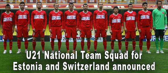 U21 National Team Squad for Estonia and Switzerland announced
