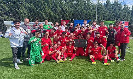 U16 Mill� Tak�m�m�z, Norve�'i 5-2 Ma�lup Etti