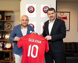 anlurfa Valisi Salih Ayhan, TFF Bakan Mehmet Bykekiyi Ziyaret Etti