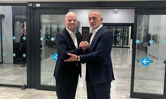 FIFA Ba�kan� Infantino, FIFA Arena Projesinin A��l��� ��in �stanbul'a Geldi