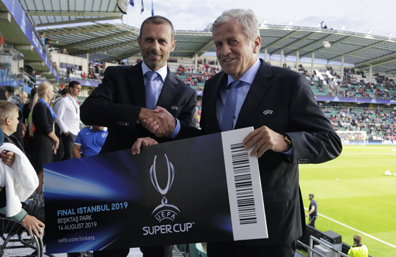 2019 UEFA Super Cup host city handover ceremony was held