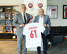 kr Kuleyin, TFF Bakan Hacosmanolunu Ziyaret Etti