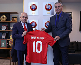 Ayhan Yldrmdan, TFF Bakan Mehmet Bykekiye Ziyaret