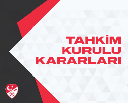 Tahkim Kurulu Kararlar - 24.12.2020