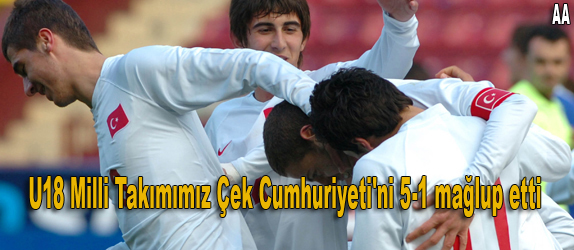 U18'lerimiz ek Cumhuriyeti'ni 5-1 yendi