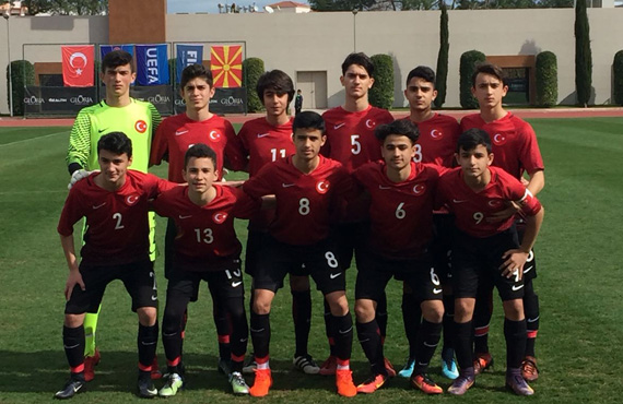 U14s drew against Macedonia: 1-1