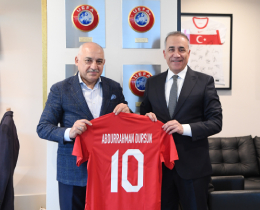 Abdurrahman Dursun, TFF Bakan Mehmet Bykekiyi Ziyaret Etti