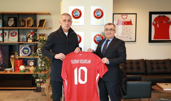 THK Havaclk Vakf Mdr Koarslan'dan TFF Bakan Hacosmanolu'na Ziyaret