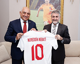 TFF Bakan Mehmet Bykeki, Bakan Nureddin Nebati ile bir araya geldi