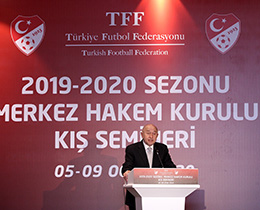 TFF Bakan Nihat zdemir, MHK K Seminerinde konutu