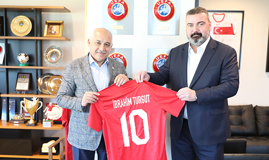 brahim Turgut'tan, TFF Bakan Mehmet Büyükeki'ye Ziyaret