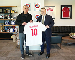 Elchin Ibadovdan TFF Bakan Hacosmanoluna Ziyaret