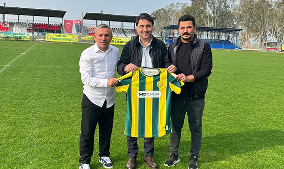 Emrah Bayraktar, MDGRUP Osmaniyespor Kul�b�'n� Ziyaret Etti