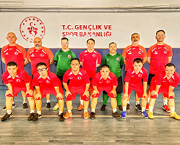 Down Sendromlu Futsal Mill Takmnda Hedef st ste 3. Kez Avrupa ampiyonluu