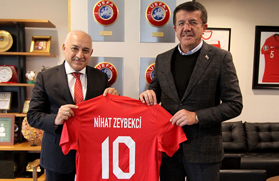Nihat Zeybekci'den TFF Bakan Mehmet Büyükeki'ye Ziyaret