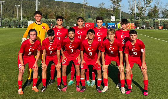 U15 Mill Takmmz, Kuzey Makedonya'y 4-0 Yendi