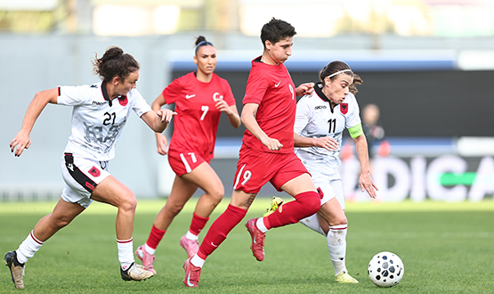 Kadn A Mill Takmmz Arnavutluk ile 1-1 Berabere Kald