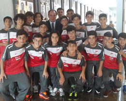 Başkan Demirören, U14 seçmelerini ziyaret etti