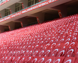 Antalya Stadyumu milli maa hazr