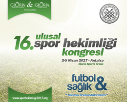 16.Ulusal Spor Hekimlii Kongresi Antalyada yaplacak