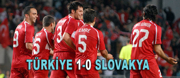 TRKYE 1-0 SLOVAKYA