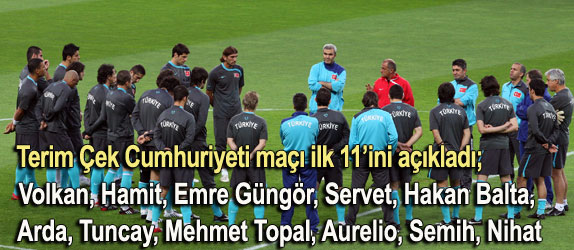 Terim, ek Cumhuriyeti mann ilk 11'ini aklad