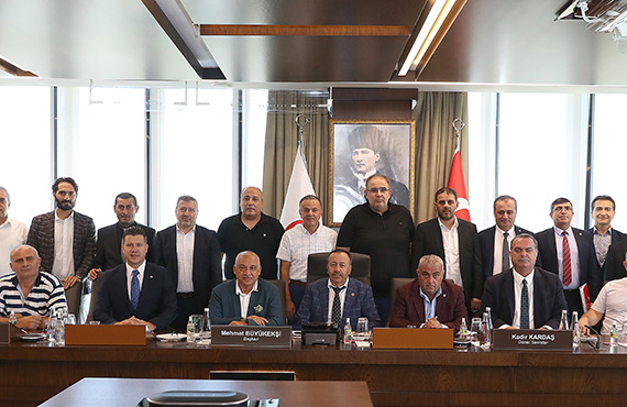 TFF 2 ve 3. Lig kulüp başkanlarından Mehmet Büyükekşi'ye ziyaret