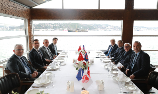 President Hacosmanolu Met With UEFA President Čeferin and Minister Bak