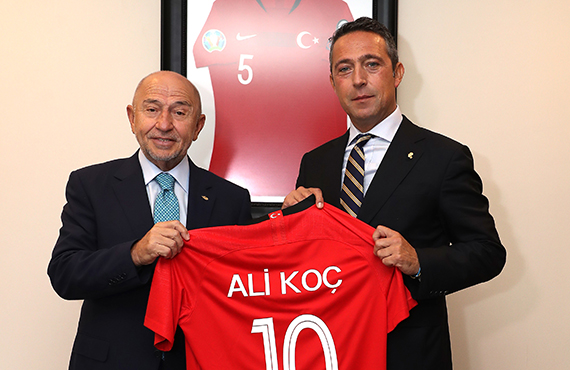 Ali Ko'tan TFF Bakan Nihat zdemir'e ziyaret