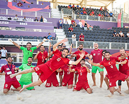 Plaj Futbolu Milli Takımımız, Son Avrupa Şampiyonu İsviçreyi 3-2 Yendi