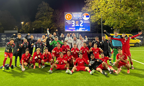 U17 Mill Takmmz, Srbistan' 3-2 Yenip Lider olarak 2. Tur'a Ykseldi