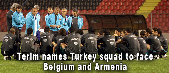 Terim names Turkey squad to face Belgium and Armenia
