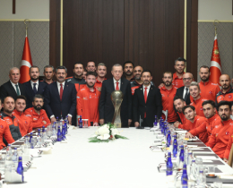 Cumhurbakan Erdoan, Ampute Futbol Milli Takmn kabul etti