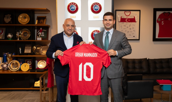 Orkhan Mammadov'dan TFF Bakan Mehmet Bykeki'ye Ziyaret