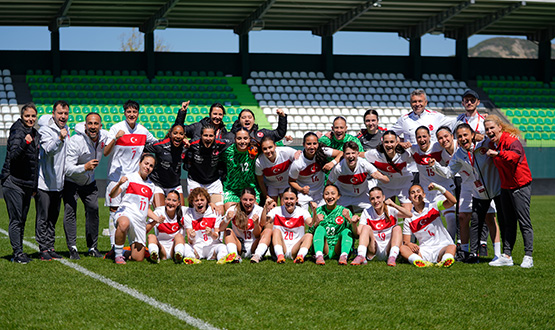 U19 Kad�n Mill� Tak�m�m�z B Ligi'ndeki �lk Ma��nda Lihten�tayn'� 6-0 Yendi