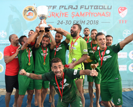 TFF Plaj Futbolu Liginde şampiyon Erciş Belediyespor oldu