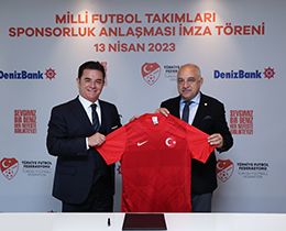 TFF ve DenizBank, Milli Futbol Takmlar Ana Sponsorluunu 3 Yl Uzatt