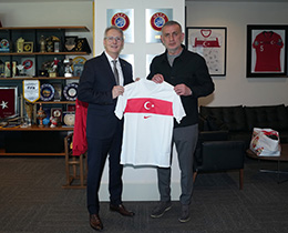TETS�AD�dan TFF Ba�kan� Hac�osmano�lu�na Ziyaret