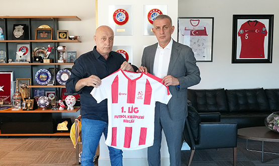 1. Lig Kulpler Birlii Bakan Saraliolu'ndan Bakan Hacosmanolu'na Ziyaret
